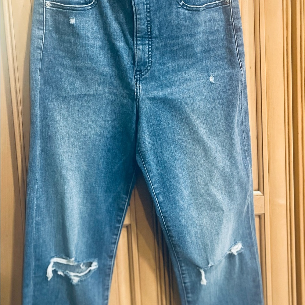 Express Faded Blue Denim Jeans